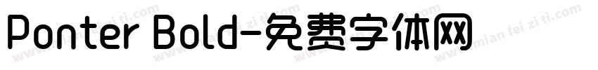 Ponter Bold字体转换